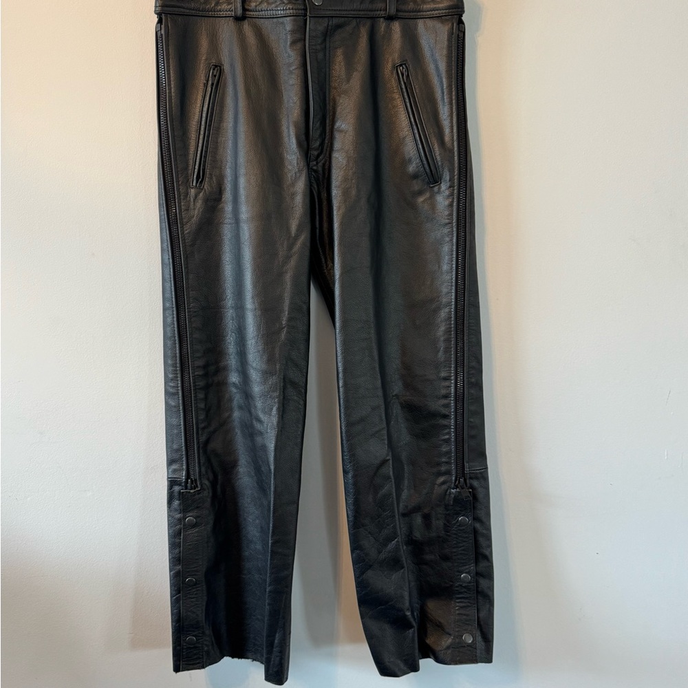 Men’s Xelement Advanced Motorcycle Gear Black Leather Pants